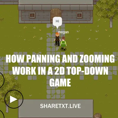 How Panning and Zooming Work in a 2D top-down game