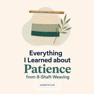Everything I Learned about Patience from 8-Shaft Weaving