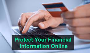 Entering financial information via card online